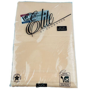 Vintage Elite by Sunweave‎ Peach Tablecloth 52 x 70 Rectangle Polyester